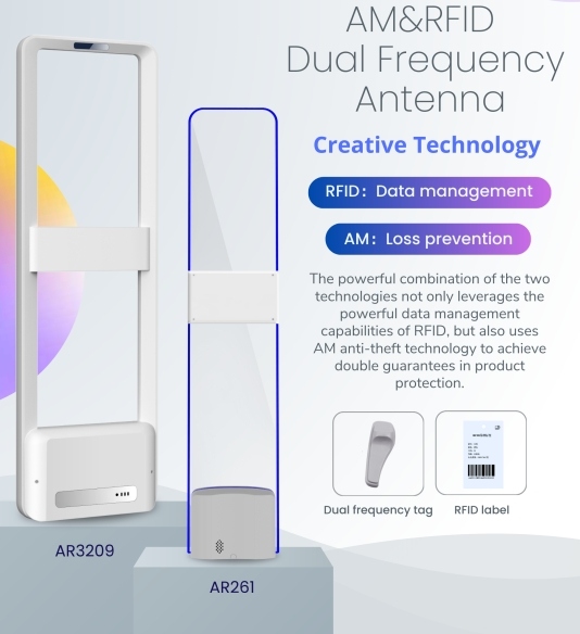 AM+RFID-Zweifrequenz-Kanaltür, empfohlen für Schuh- und Bekleidungsgeschäfte!